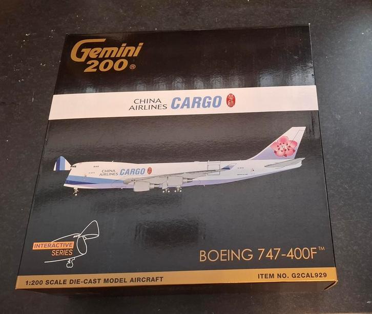 Gemini 200 Boeing 747-400 China Airlines Cargo - Nieuw!, Verzamelen, Luchtvaart en Vliegtuigspotten, Nieuw, Schaalmodel, Ophalen of Verzenden