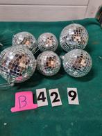 kerstballen glas glitters 6 stuks [429], Ophalen of Verzenden, 'T Olde Gre-j, Info@toldegrej.nl, Endepoelstraat 20f Didam