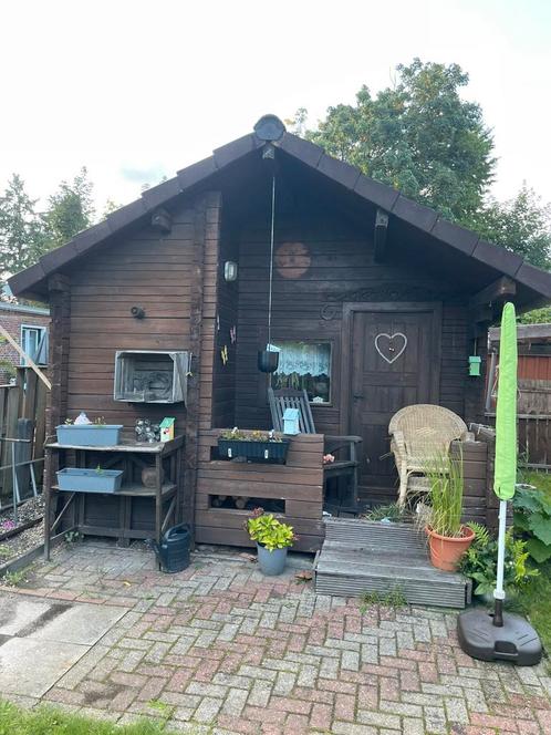 Blokhut, Tuin en Terras, Tuinhuizen, Gebruikt, Blokhut, Hout, 250 tot 500 cm, 200 tot 400 cm, Ophalen of Verzenden