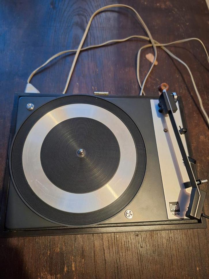 Dual 420 Platenspeler - Technisch in Orde, Audio, Tv en Foto, Platenspelers, Gebruikt, Platenspeler, Dual, Ophalen of Verzenden
