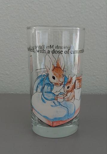 BEATRIX POTTER Peter Rabbit / Pieter Konijn glas 1993  beschikbaar voor biedingen