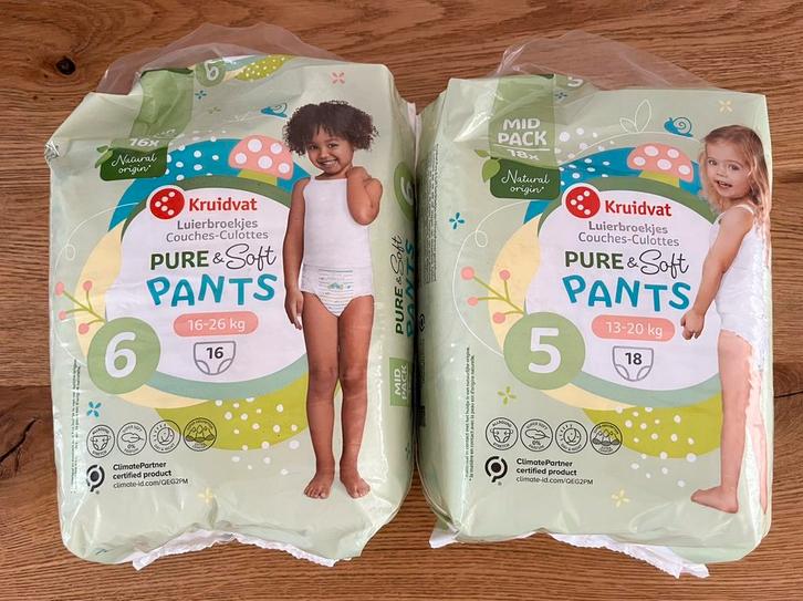 Luierbroekjes Kruidvat maat 5 en maat 6, Diversen, Levensmiddelen, Ophalen