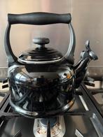 Zwarte Le Creuset fluitketel 2,1L, Ophalen of Verzenden, Zo goed als nieuw