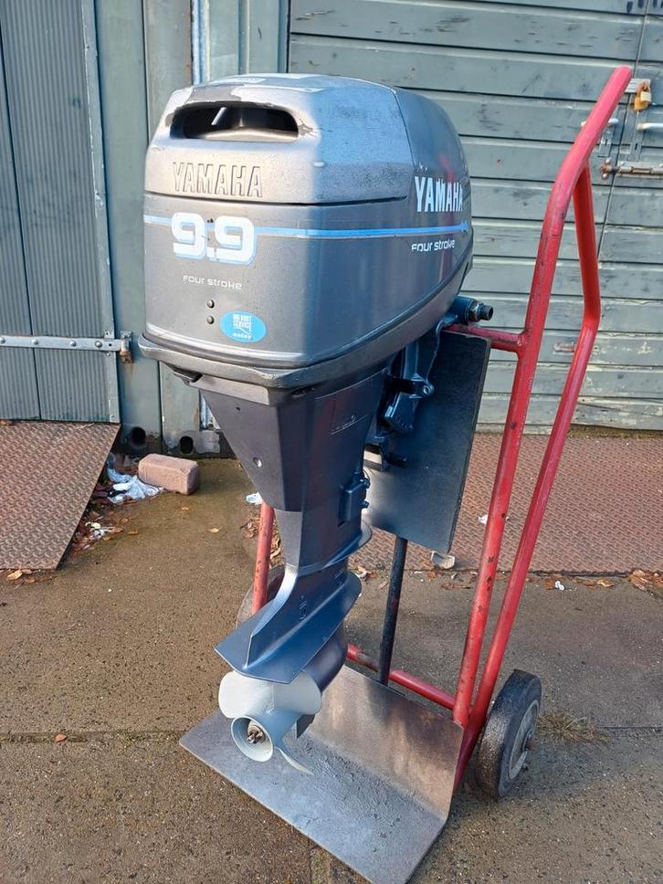 Zeer nette Yamaha 9.9pk 4 takt kortstaart elektrische start, Watersport en Boten, Buiten- en Binnenboordmotoren, Gebruikt, Benzine