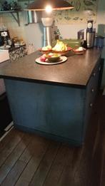 keukeneiland, Huis en Inrichting, Keuken | Keukenelementen, Ophalen, Gebruikt, 100 tot 150 cm, Blauw
