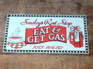  Emaille Bord Smiley's Rest Stop beschikbaar voor biedingen