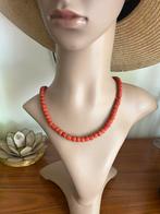 Antiek zeldzaam bloedkoraal collier / ketting, Sieraden, Tassen en Uiterlijk, Antieke sieraden, Ophalen of Verzenden, Overige materialen