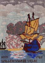 Borduurwerk, zijde, schip, tallship, vintage, Ophalen, Gebruikt, Handborduren, Overige typen