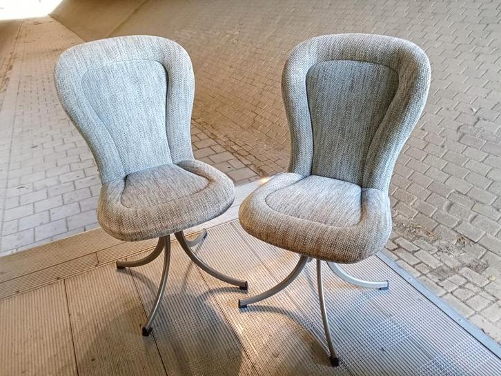 Prachtige jaren 70 stoel/fauteuil. Schitterend seventies mod, Huis en Inrichting, Stoelen, Gebruikt, Twee, Metaal, Stof, Ophalen