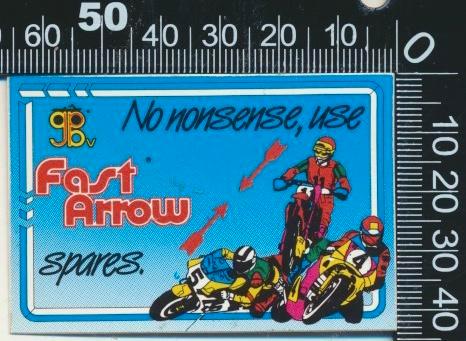 Sticker: Fast Arrow, Verzamelen, Stickers, Zo goed als nieuw, Auto of Motor, Ophalen of Verzenden