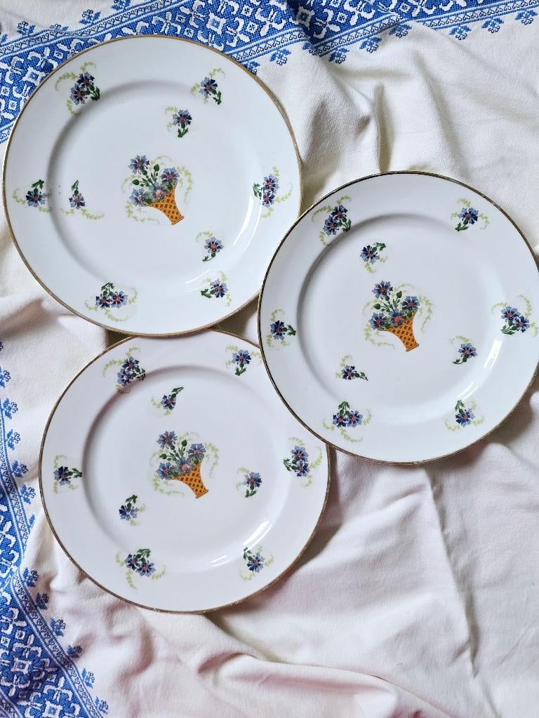 Set van 3 Limoges borden, Ophalen of Verzenden