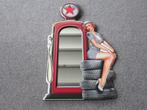 PIN UP GIRL MET SPIEGEL, Ophalen, Zo goed als nieuw, Reclamebord