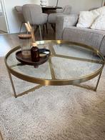 Sklum Salontafel Glas/Staal - Zo Goed Als Nieuw!, Rond, Minder dan 50 cm, 50 tot 100 cm, Ophalen of Verzenden
