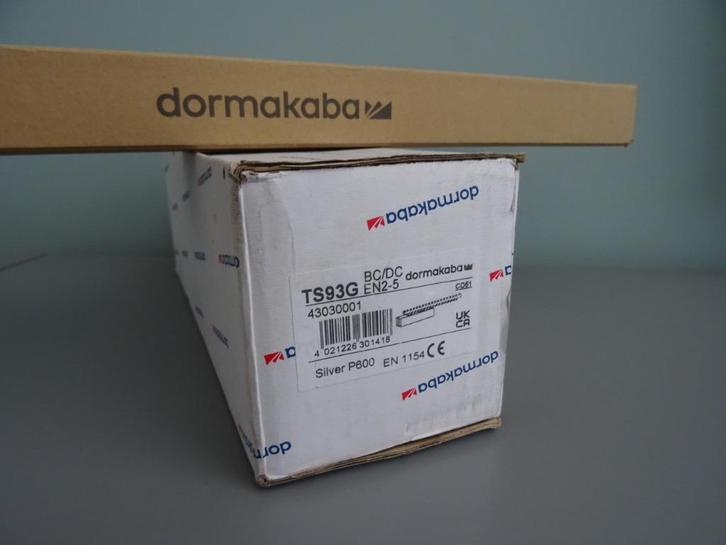 NIEUW Dorma TS 93 G deurdranger EN 2-5 - zilver, met glijarm, Doe-het-zelf en Verbouw, Hang- en Sluitwerk, Nieuw, Overige typen