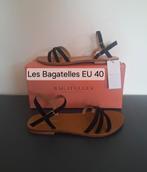 Les Bagatelles: zwarte suède sandalen EU 40, Zwart, Nieuw, Les Bagatelles, Sandalen of Muiltjes