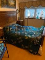 Antiek vintage bed 140 x 200 inclusief 2 nachtkastjes, Huis en Inrichting, Slaapkamer | Complete slaapkamers, Gebruikt, Antiek