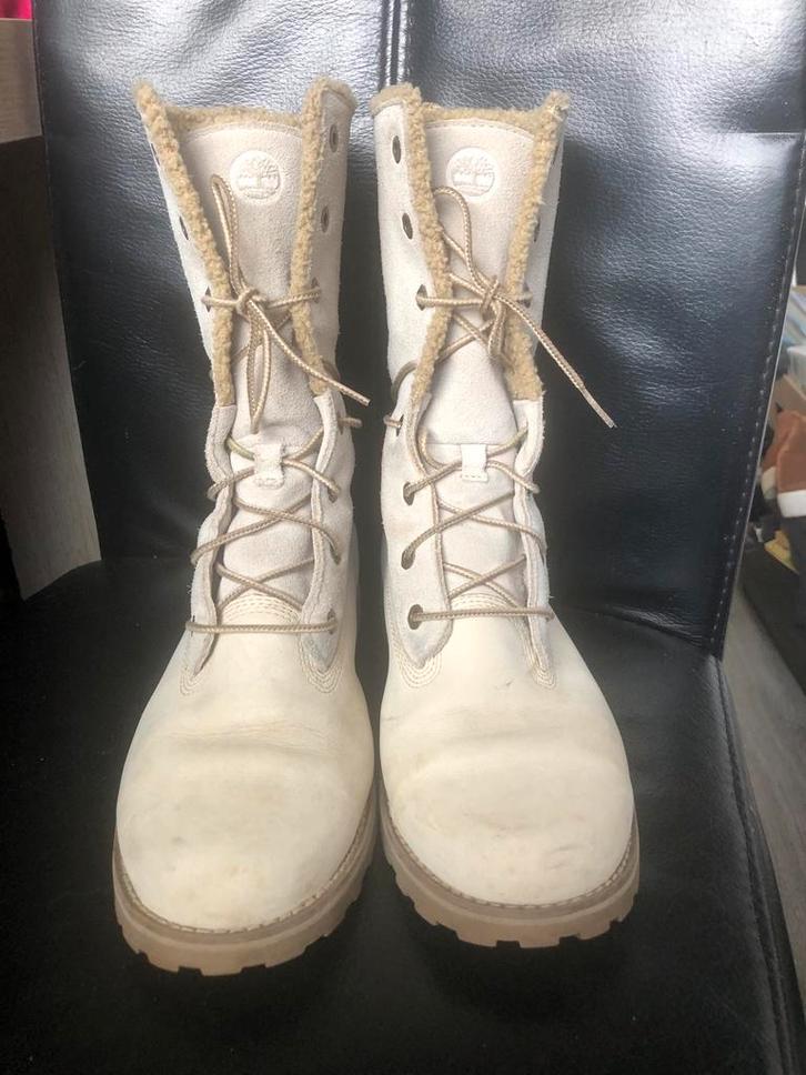 Timberland Laarzen Maat 40, Kleding | Dames, Schoenen, Gedragen, Hoge laarzen, Wit, Ophalen of Verzenden