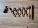 Vintage schaarlamp van hout, ., Ophalen of Verzenden, Zo goed als nieuw, .