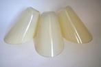 vintage 3x lampenkap schuin streep ruit jaren 50 creme glas, Huis en Inrichting, Gebruikt, Vintage, Ophalen of Verzenden, Overige vormen