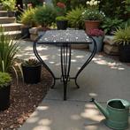 Vintage blauw mozaïektafeltje / plantentafel / bijzettafel, Ophalen