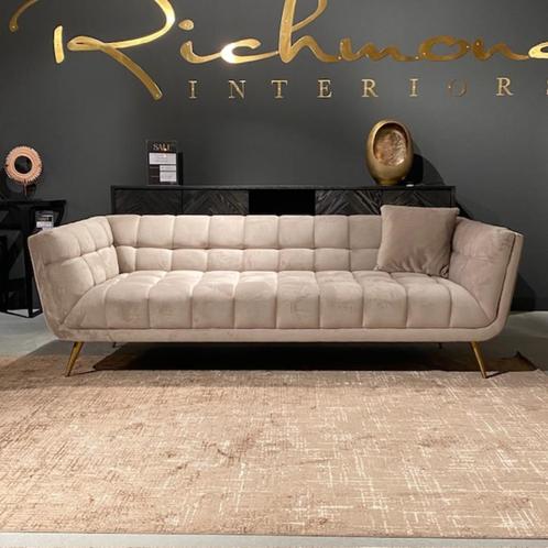 Richmond Interiors Huxley Bank, Huis en Inrichting, Banken | Bankstellen, Nieuw, Rechte bank, Driepersoons, 200 tot 250 cm, 75 tot 100 cm