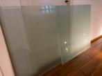 Geslepen glasplaten 100x100 8mm dik, Ophalen, Zo goed als nieuw, Glasplaat, Veiligheidsglas