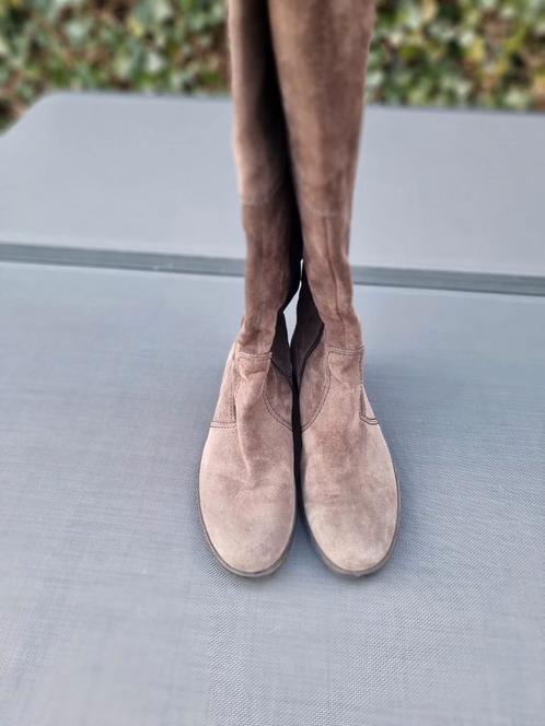 Gabor lange suede laars bruin taupe mt 5  38, Kleding | Dames, Schoenen, Nieuw, Hoge laarzen, Bruin, Ophalen of Verzenden