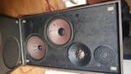Te koop  vintage speakers philips full range jaren 70, Audio, Tv en Foto, Luidsprekers, Front, Rear of Stereo speakers, Philips