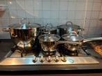 Pannenset, Huis en Inrichting, Ophalen, Gebruikt, Rvs, Pannenset