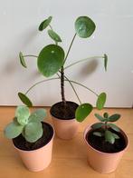 4 zinken bloempotten, Rond, Binnen, Ophalen of Verzenden, Zo goed als nieuw