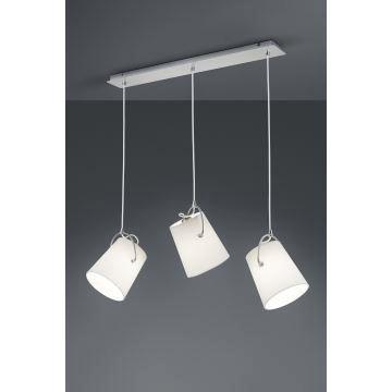 TRIO LEUCHTEN HANGLAMPEN TYPE MERAN -- 39.95 EURO, Huis en Inrichting, Lampen | Hanglampen, Nieuw, 75 cm of meer, Metaal, Stof