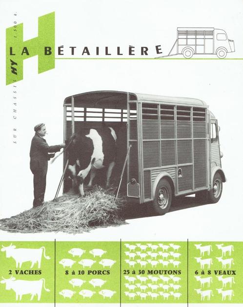 Folder Citroën HY Bétaillère (Franse uitgave - 1959), Boeken, Auto's | Folders en Tijdschriften, Gelezen, Citroën, Verzenden