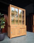 Teakhout Buffetkast | Winkelkast | Servieskast #1944, 100 tot 150 cm, 200 cm of meer, Glas, Ophalen of Verzenden