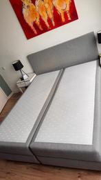 Boxspring 160x200cm, Ophalen, Tweepersoons, 160 cm, Stof