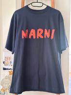MARNI donkerblauw shirt met logo maat 40, Maat 38/40 (M), Nieuw, Korte mouw, MARNI
