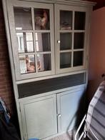 Authentieke Boerenkast met Glasdeuren, Ophalen, Gebruikt, 100 tot 150 cm, 150 tot 200 cm