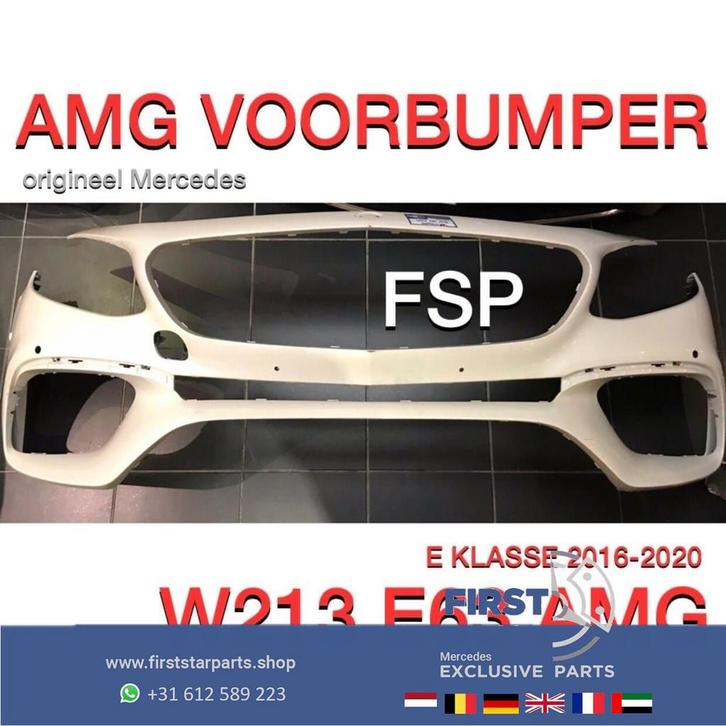 W213 S213 E63 AMG VOORBUMPER Mercedes E Klasse 63 2016-2020, Auto-onderdelen, Carrosserie en Plaatwerk, Bumper, Mercedes-Benz