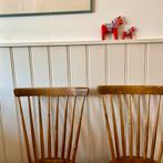 2 Zweedse Vintage Pinstoelen, Huis en Inrichting, Stoelen, Ophalen, Gebruikt, Twee, Overige kleuren