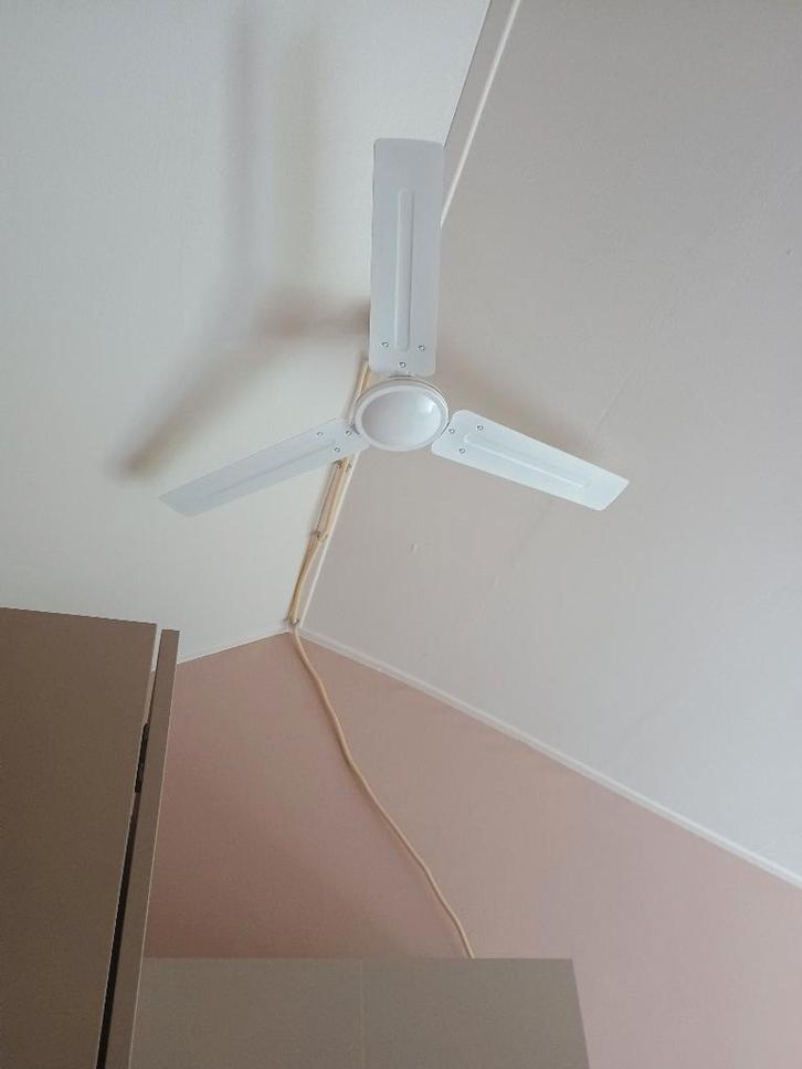Plafondventilator met aparte schakelaar, Witgoed en Apparatuur, Ventilatoren, Gebruikt, Plafondventilator, Ophalen