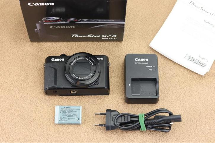 Canon G7X Mark II - Compactcamera in topconditie!, Audio, Tv en Foto, Fotocamera's Digitaal, Zo goed als nieuw, Compact, Canon