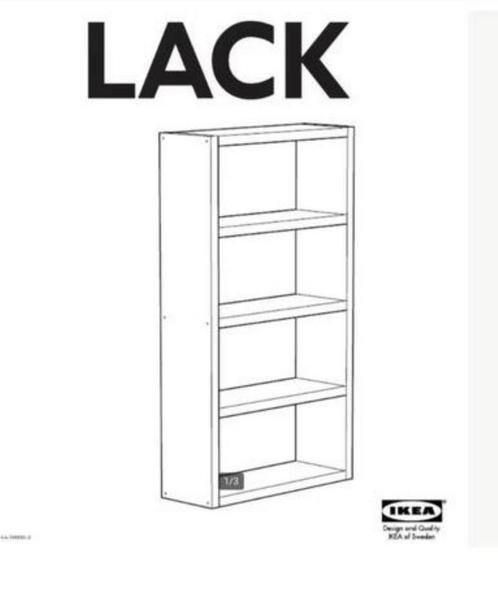 Gratis op te halen vandaag - Witte Ikea Lack boekenkast, Huis en Inrichting, Kasten | Boekenkasten, Gebruikt, 50 tot 100 cm, 150 tot 200 cm