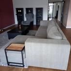 lounge bank grijs, Huis en Inrichting, Banken | Bankstellen, Ophalen, Hoekbank, Zo goed als nieuw, Stof