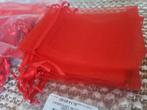 Rode Organza Zakjes 9x11cm - 70 Stuks, Ophalen of Verzenden, Nieuw