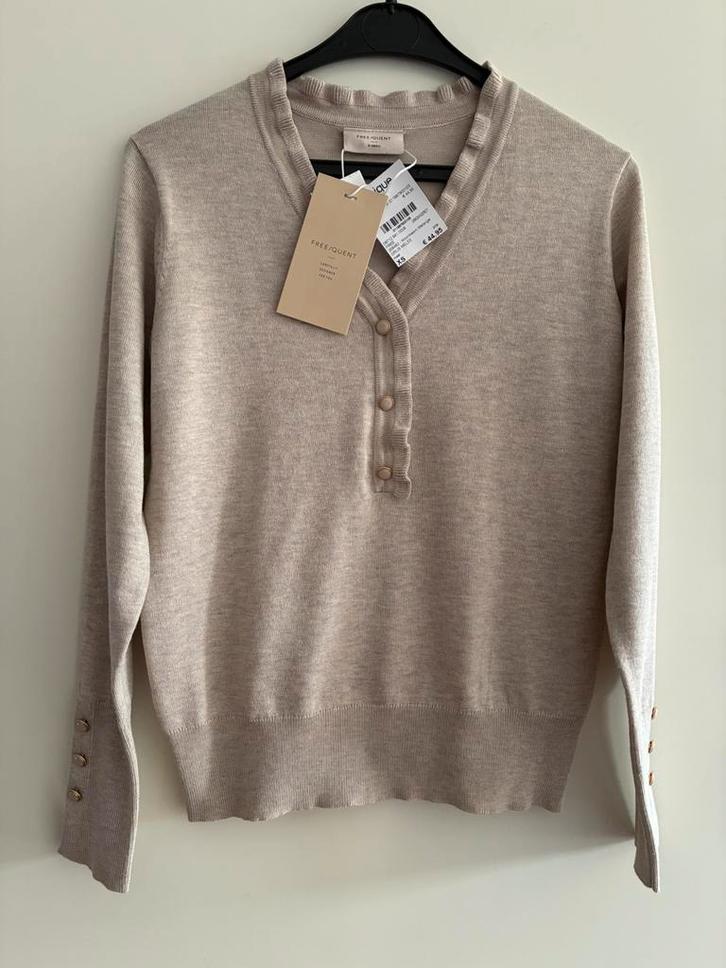 Top ( Free/Quent - nieuw ), Kleding | Dames, Tops, Nieuw, Maat 36 (S), Beige, Lange mouw, Ophalen of Verzenden
