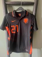 Nike KNVB uitshirt 152 polo F. De Jong 21 zwart oranje shirt, Kinderen en Baby's, Kinderkleding | Maat 152, Jongen of Meisje, Gebruikt