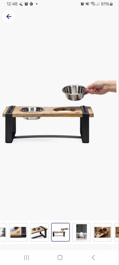 Kleine maat voerbak designed by lotte, Dieren en Toebehoren, Hondenvoerbakken en Drinkbakken, Zo goed als nieuw, Ophalen