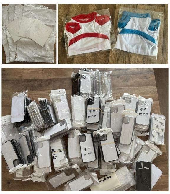 Pakket sublimatie artikelen iPhone sublimeren bedrukken, Hobby en Vrije tijd, Knutselen, Nieuw, Ophalen