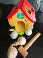 Speelhuisje + boter, kaas en eieren en domino (hout), Kinderen en Baby's, Speelgoed | Houten speelgoed, Ophalen of Verzenden, Zo goed als nieuw