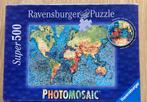 Ravensburger puzzel 500 stukjes photomosaic onze aarde, Zo goed als nieuw, Ophalen