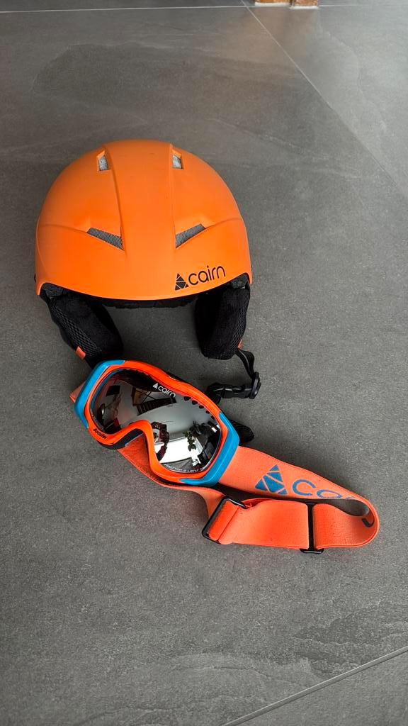 Skihelm met bril maat 51-53, Sport en Fitness, Skiën en Langlaufen, Gebruikt, Overige typen, Overige merken, Minder dan 100 cm